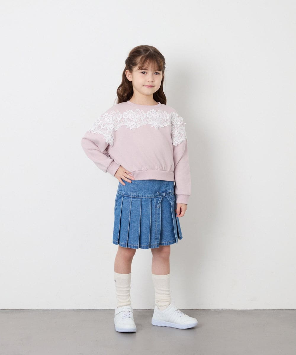 KJKAG22029 a.v.v KIDS(アー・ヴェ・ヴェ) [120-160]【WEB限定】レーストレーナー ピンク