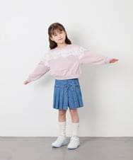 KJKAG22029 a.v.v KIDS(アー・ヴェ・ヴェ) [120-160]【WEB限定】レーストレーナー ピンク