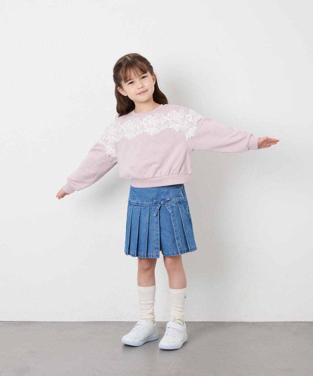 KJKAG22029 a.v.v KIDS(アー・ヴェ・ヴェ) [120-160]【WEB限定】レーストレーナー ピンク