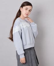 KJKAG22029 a.v.v KIDS(アー・ヴェ・ヴェ) [120-160]【WEB限定】レーストレーナー ライトブルー