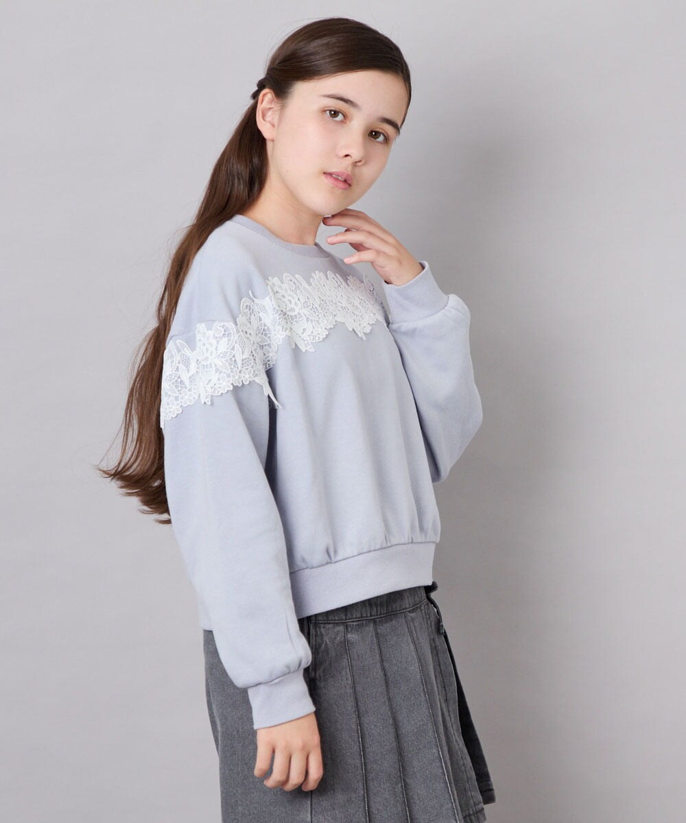KJKAG22029 a.v.v KIDS(アー・ヴェ・ヴェ) [120-160]【WEB限定】レーストレーナー ライトブルー