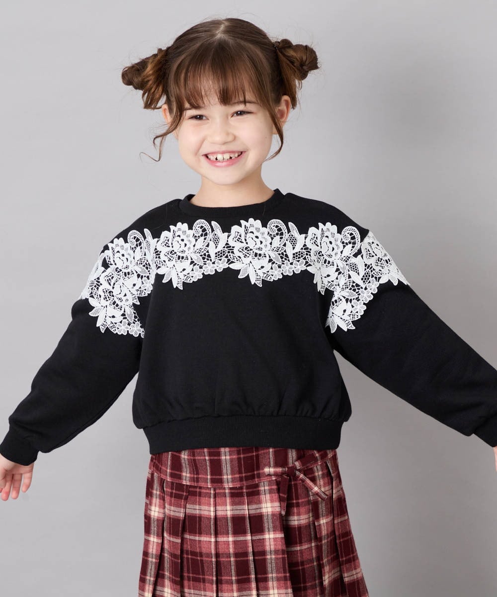 KJKAG22029 a.v.v KIDS(アー・ヴェ・ヴェ) [120-160]【WEB限定】レーストレーナー ブラック