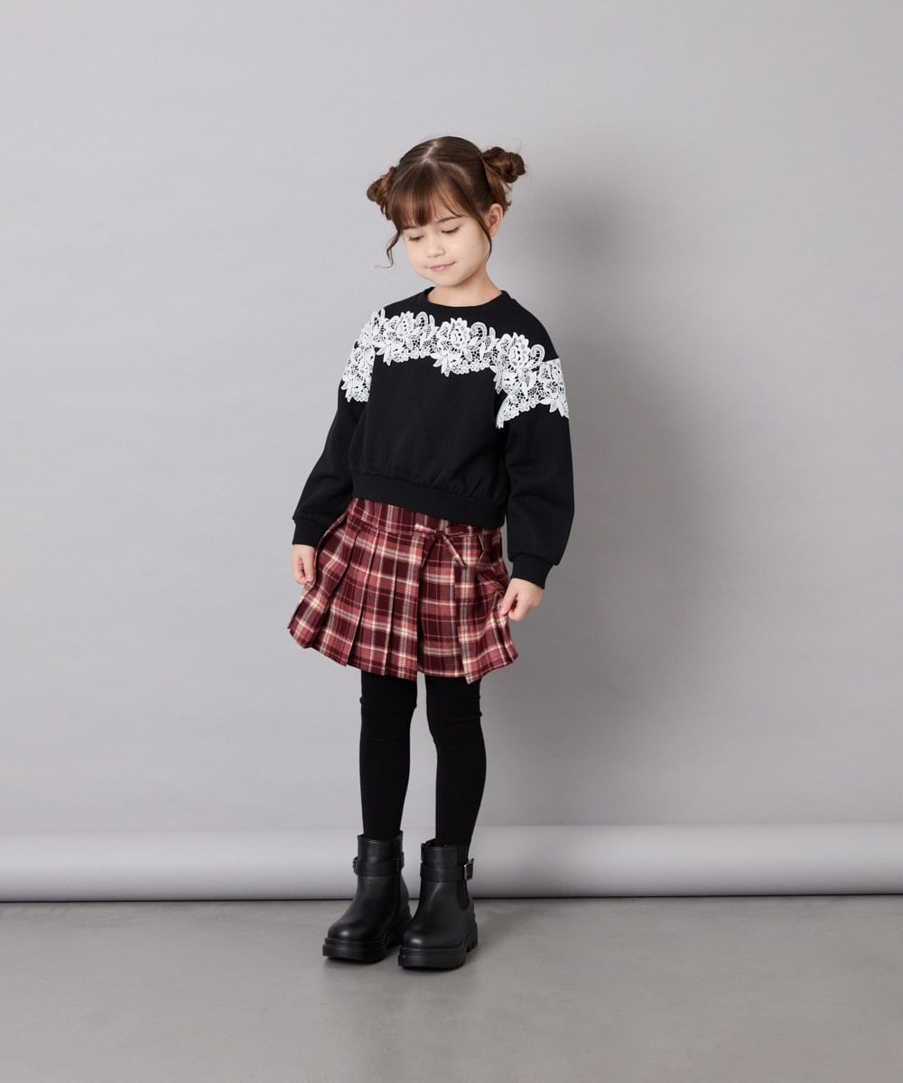 KJKAG22029 a.v.v KIDS(アー・ヴェ・ヴェ) [120-160]【WEB限定】レーストレーナー ブラック