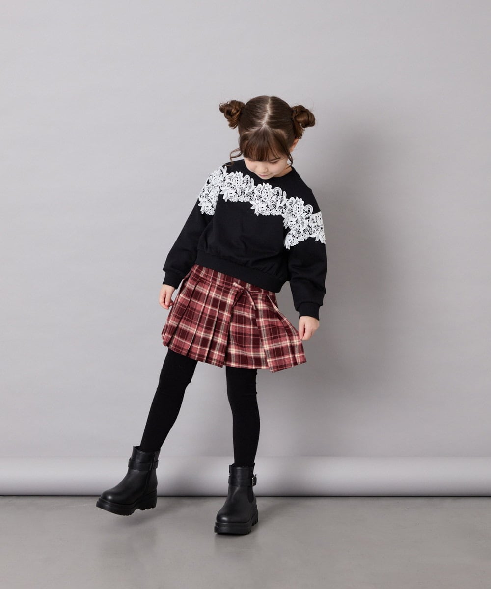 KJKAG22029 a.v.v KIDS(アー・ヴェ・ヴェ) [120-160]【WEB限定】レーストレーナー ブラック