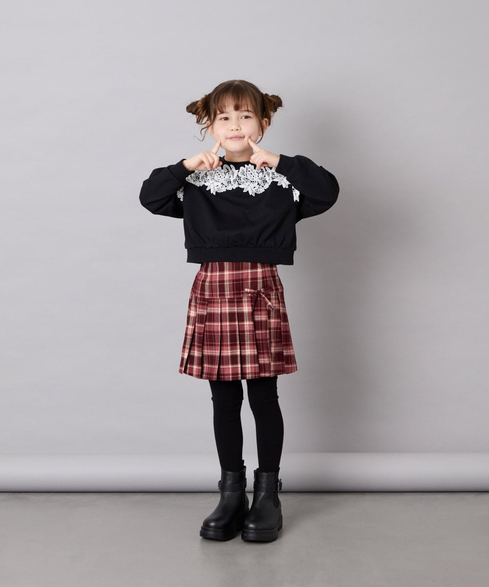 KJKAG22029 a.v.v KIDS(アー・ヴェ・ヴェ) [120-160]【WEB限定】レーストレーナー ブラック