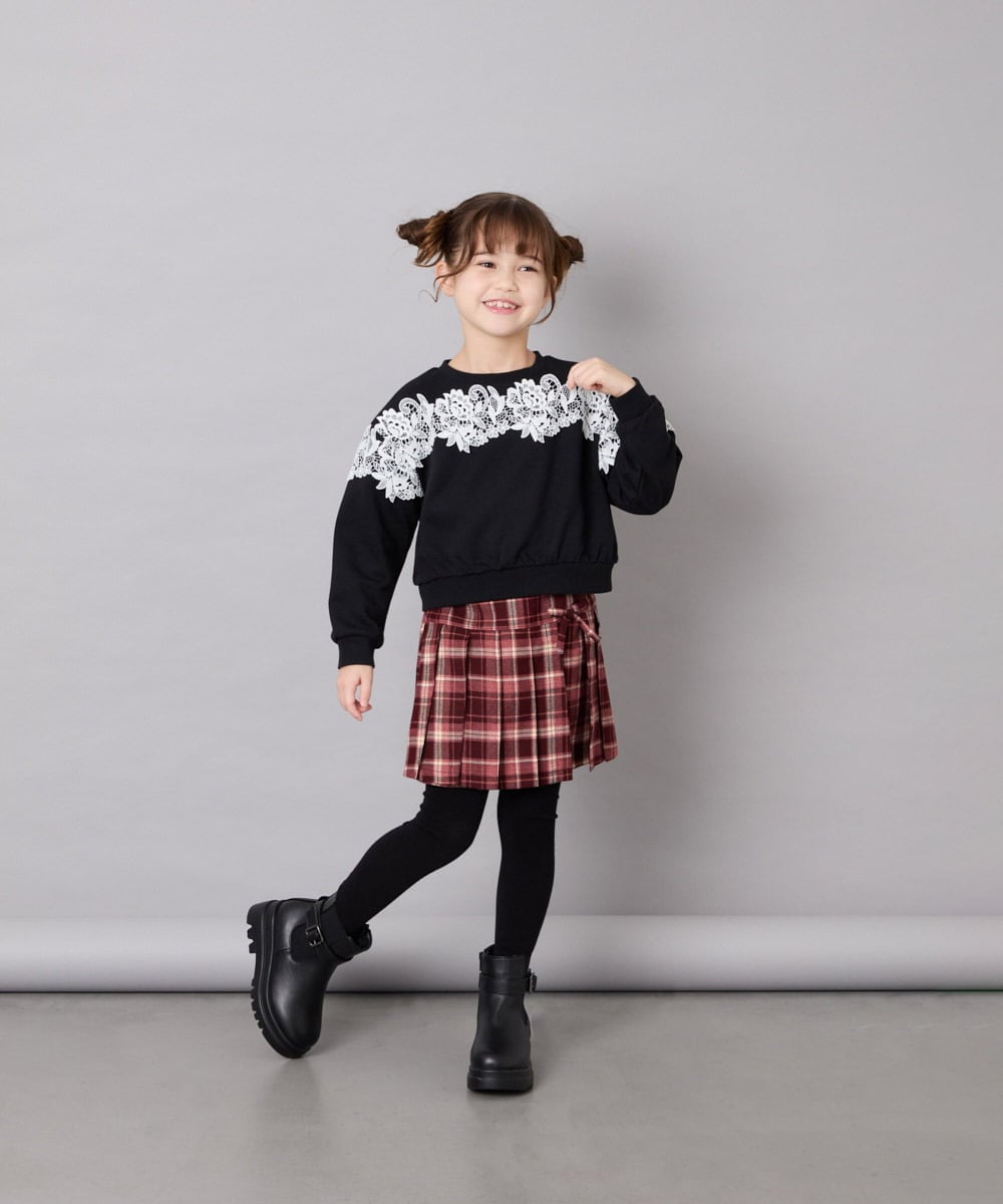 KJKAG22029 a.v.v KIDS(アー・ヴェ・ヴェ) [120-160]【WEB限定】レーストレーナー ブラック