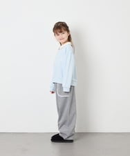 KJKAG28039 a.v.v KIDS(アー・ヴェ・ヴェ) [130-160]ハーフジップPO ライトブルー