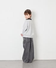 KJKAG28039 a.v.v KIDS(アー・ヴェ・ヴェ) [130-160]ハーフジップPO ライトグレー