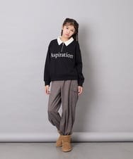 KJKAG28039 a.v.v KIDS(アー・ヴェ・ヴェ) [130-160]ハーフジップPO ブラック