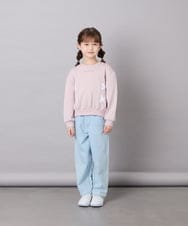 KJKAG47026 a.v.v KIDS(アー・ヴェ・ヴェ) [120-160]レースアップリボントレーナー ライトピンク