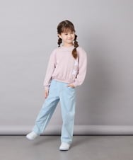KJKAG47026 a.v.v KIDS(アー・ヴェ・ヴェ) [120-160]レースアップリボントレーナー ライトピンク