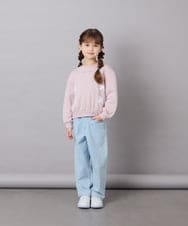 KJKAG47026 a.v.v KIDS(アー・ヴェ・ヴェ) [120-160]レースアップリボントレーナー ライトピンク