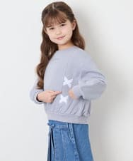 KJKAG47026 a.v.v KIDS(アー・ヴェ・ヴェ) [120-160]レースアップリボントレーナー ライトブルー