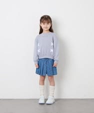 KJKAG47026 a.v.v KIDS(アー・ヴェ・ヴェ) [120-160]レースアップリボントレーナー ライトブルー