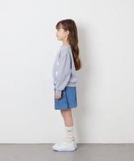 KJKAG47026 a.v.v KIDS(アー・ヴェ・ヴェ) [120-160]レースアップリボントレーナー ライトブルー