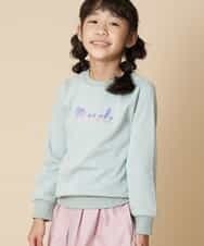 KJKAM42024 a.v.v KIDS(アー・ヴェ・ヴェ) [100-130]アソートモチーフトレーナー[WEB限定サイズ] グリーン(ロゴ)