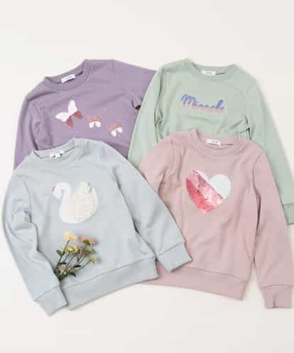 KJKAM42024 a.v.v KIDS [100-130]アソートモチーフトレーナー[WEB限定サイズ]