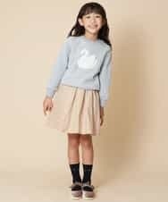 KJKAM42024 a.v.v KIDS(アー・ヴェ・ヴェ) [100-130]アソートモチーフトレーナー[WEB限定サイズ] ライトブルー(スワン)
