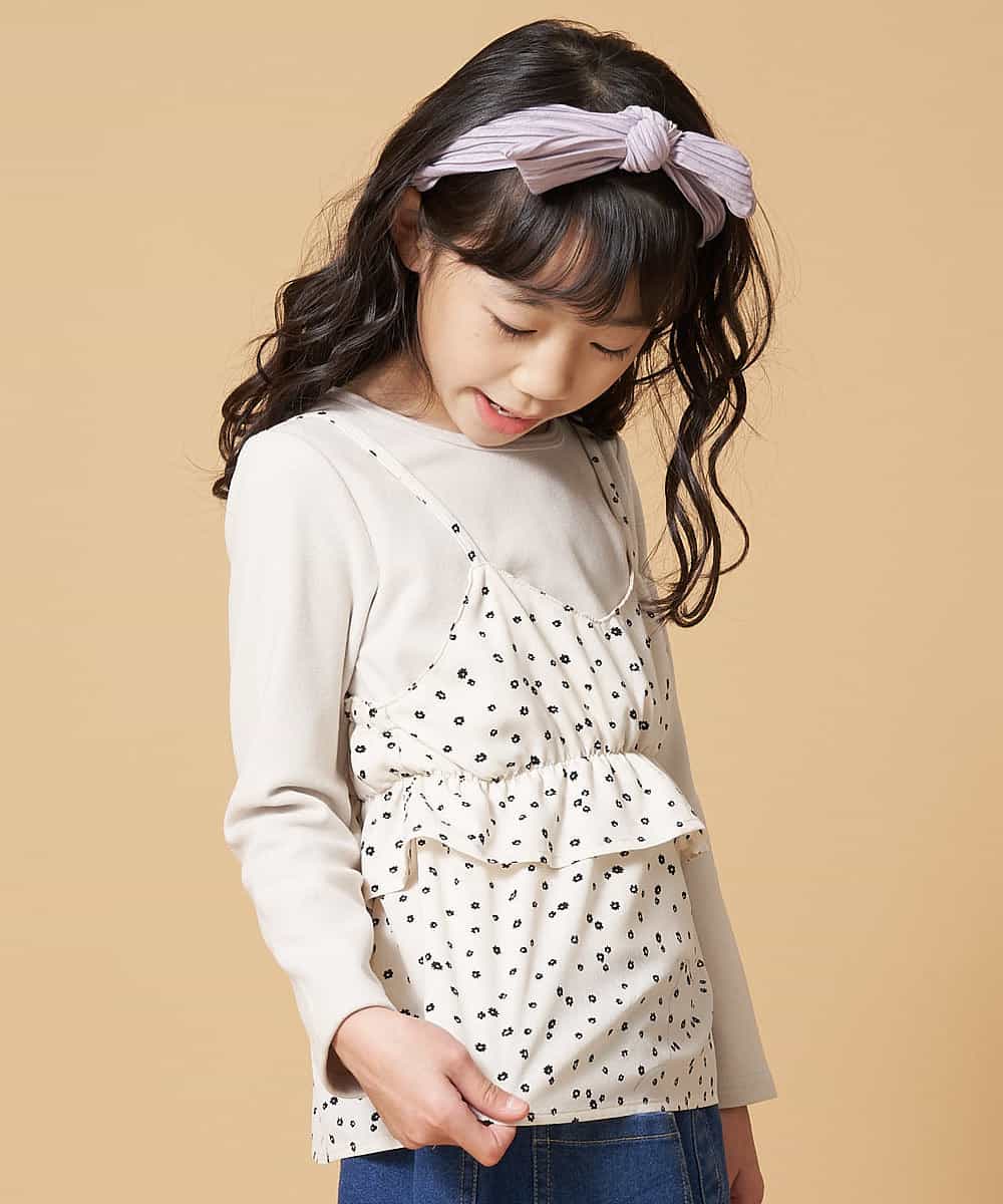 KJKAM43029 a.v.v KIDS(アー・ヴェ・ヴェ) [100-130]アソートキャミソールドッキングカットソー[WEB限定サイズ] ネイビー