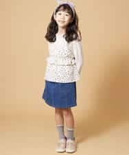 KJKAM43029 a.v.v KIDS(アー・ヴェ・ヴェ) [100-130]アソートキャミソールドッキングカットソー[WEB限定サイズ] ネイビー