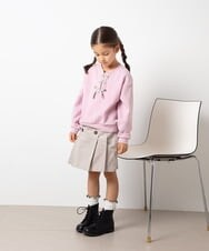 KJKAS01019 a.v.v KIDS(アー・ヴェ・ヴェ) [100-130]フロントレースアップトレーナー アイボリー