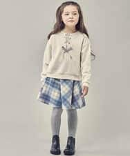 KJKAU01029 a.v.v KIDS(アー・ヴェ・ヴェ) [160]フロントレースアップトレーナー ブラック