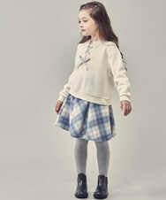 KJKAU01029 a.v.v KIDS(アー・ヴェ・ヴェ) [160]フロントレースアップトレーナー ブラック
