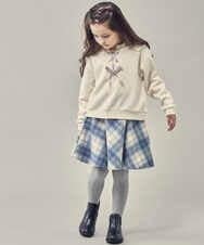 KJKAU01029 a.v.v KIDS(アー・ヴェ・ヴェ) [160]フロントレースアップトレーナー ブラック