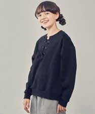 KJKAU01029 a.v.v KIDS(アー・ヴェ・ヴェ) [160]フロントレースアップトレーナー ブラック