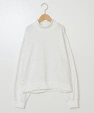 KJKAW75034 a.v.v KIDS(アー・ヴェ・ヴェ) [140-150]ショート丈ビジュートレーナー アイボリー