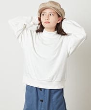 KJKAW75034 a.v.v KIDS(アー・ヴェ・ヴェ) [140-150]ショート丈ビジュートレーナー ライトグレー