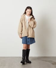 KJKAX75039 a.v.v KIDS(アー・ヴェ・ヴェ) [160]ショート丈ビジュートレーナー アイボリー