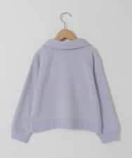 KJKBD01034 a.v.v KIDS(アー・ヴェ・ヴェ) [120-160]衿付きレースアップトレーナー ライトブルー