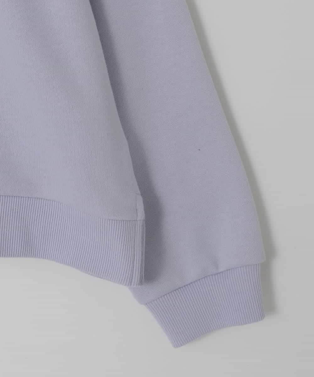 KJKBD01034 a.v.v KIDS(アー・ヴェ・ヴェ) [120-160]衿付きレースアップトレーナー ライトブルー