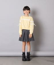 KJKBD02034 a.v.v KIDS(アー・ヴェ・ヴェ) [120-160]レーステープトレーナー ライトイエロー