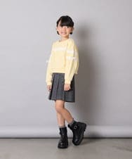 KJKBD02034 a.v.v KIDS(アー・ヴェ・ヴェ) [120-160]レーステープトレーナー ライトイエロー