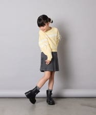 KJKBD02034 a.v.v KIDS(アー・ヴェ・ヴェ) [120-160]レーステープトレーナー ライトイエロー