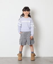 KJKBD02034 a.v.v KIDS(アー・ヴェ・ヴェ) [120-160]レーステープトレーナー ライトブルー