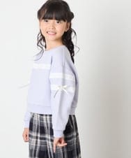 KJKBD02034 a.v.v KIDS(アー・ヴェ・ヴェ) [120-160]レーステープトレーナー ライトブルー
