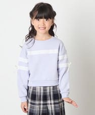 KJKBD02034 a.v.v KIDS(アー・ヴェ・ヴェ) [120-160]レーステープトレーナー ライトブルー