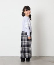 KJKBD02034 a.v.v KIDS(アー・ヴェ・ヴェ) [120-160]【おうちで洗える】レーステープカラートレーナー グレー