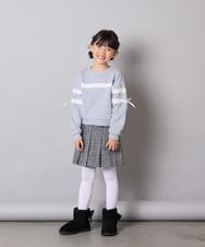 KJKBD02034 a.v.v KIDS(アー・ヴェ・ヴェ) [120-160]レーステープトレーナー グレー