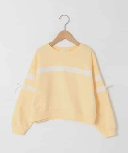 KJKBD02034 a.v.v KIDS [120-160]【おうちで洗える】レーステープカラートレーナー