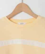 KJKBD02034 a.v.v KIDS(アー・ヴェ・ヴェ) [120-160]【おうちで洗える】レーステープカラートレーナー ライトイエロー