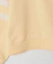 KJKBD02034 a.v.v KIDS(アー・ヴェ・ヴェ) [120-160]【おうちで洗える】レーステープカラートレーナー ライトイエロー