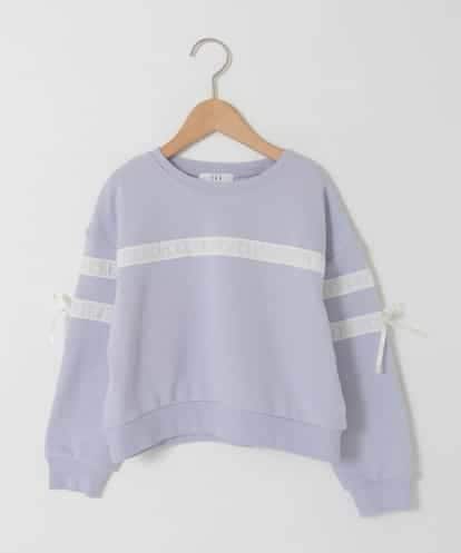 KJKBD02034 a.v.v KIDS [120-160]【おうちで洗える】レーステープカラートレーナー