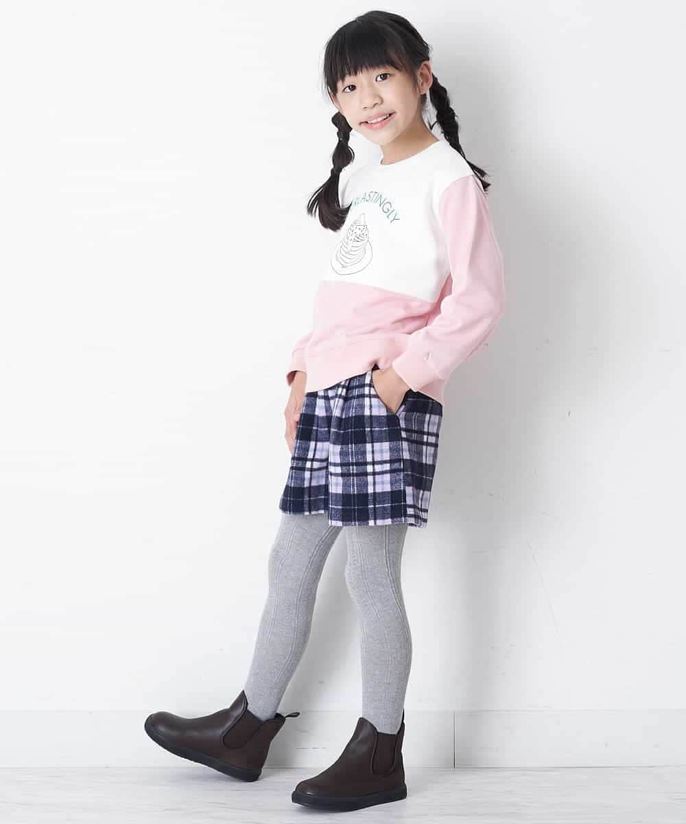 KJKCR10034 a.v.v KIDS(アー・ヴェ・ヴェ) [160]フードグラフィックトレーナー　　　　　 ミント