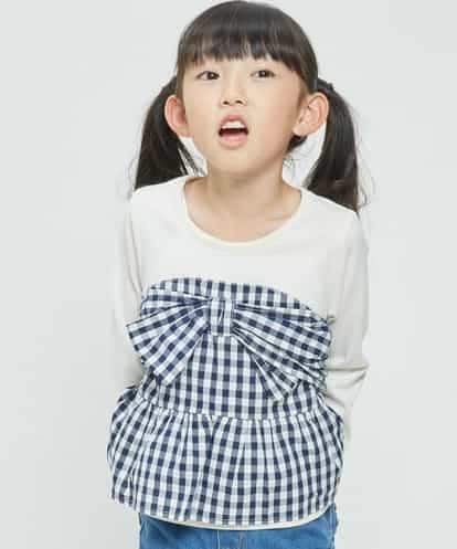 KJKDG02029  [100-130]ビスチェ付きカットソー[WEB限定サイズ]