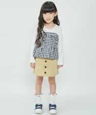 KJKDG02029 a.v.v KIDS(アー・ヴェ・ヴェ) [100-130]ビスチェ付きカットソー[WEB限定サイズ] ネイビー