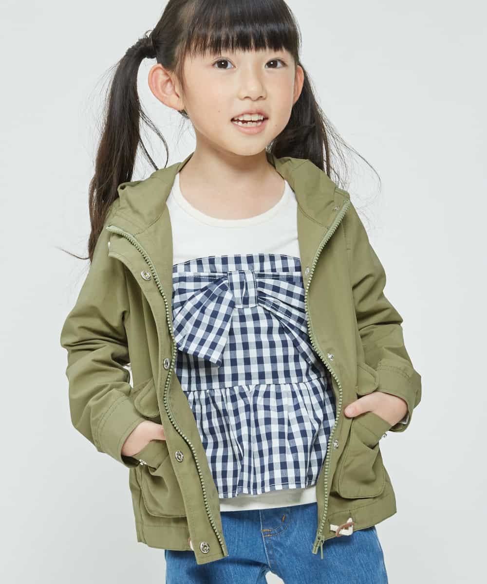 KJKDG02029 a.v.v KIDS(アー・ヴェ・ヴェ) [100-130]ビスチェ付きカットソー[WEB限定サイズ] ネイビー